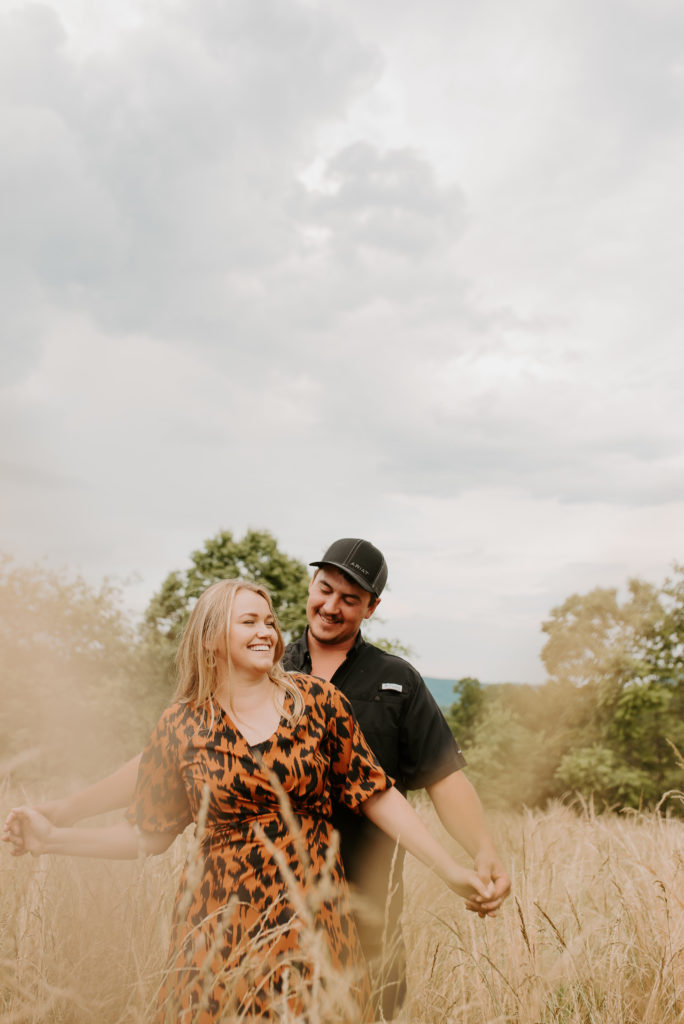 Open field engagement session inspiration