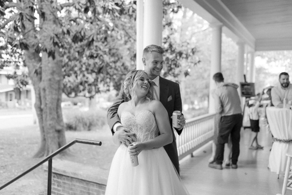 First dance as a married couple at their intimate wedding in Roanoke, Virginia
