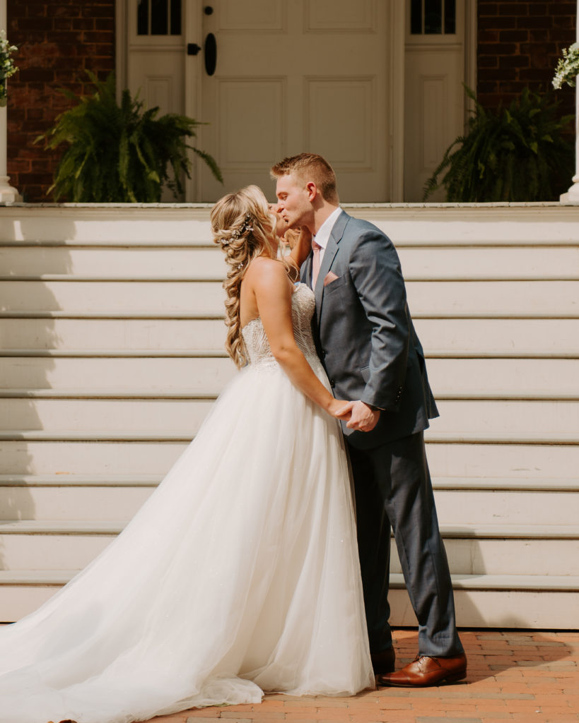 first kiss as husband and wife photo 