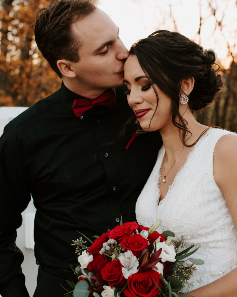 black and burgundy red wedding colors