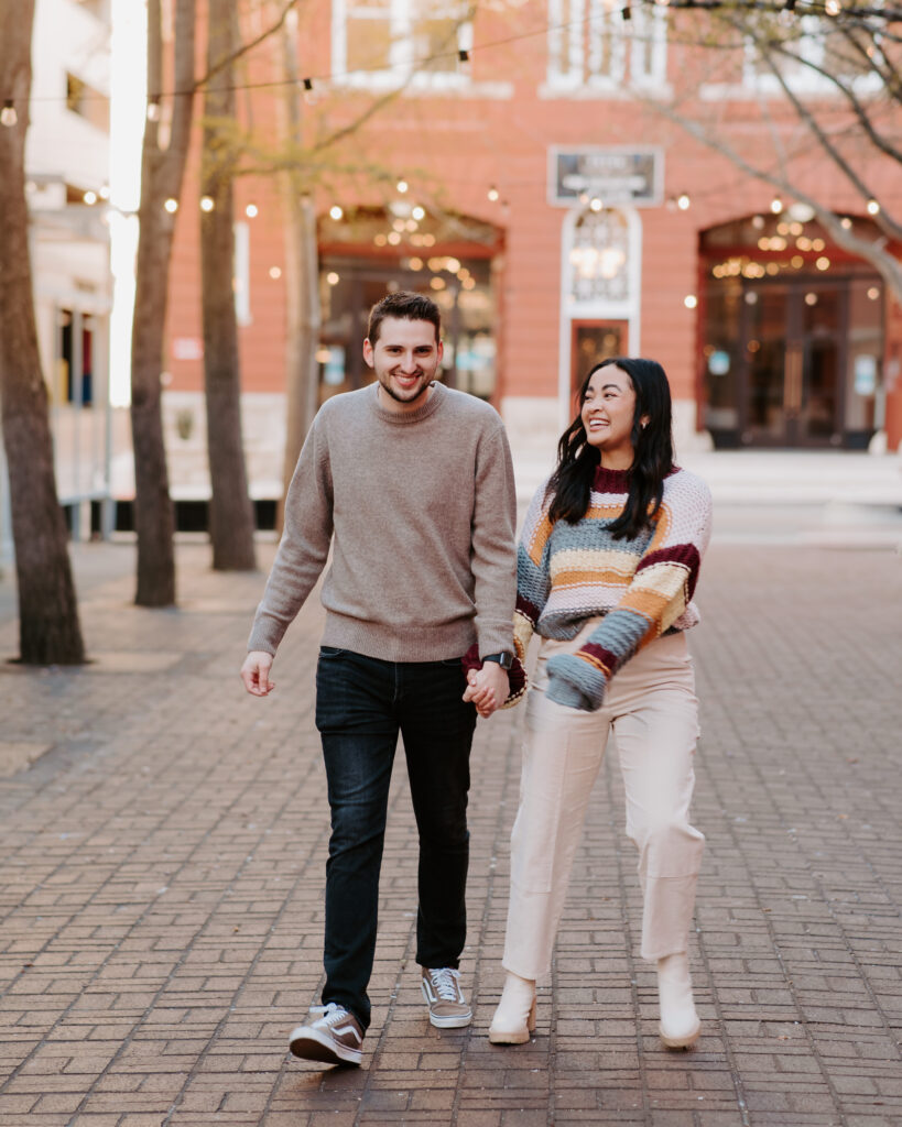 downtown Roanoke, Virginia engagement session