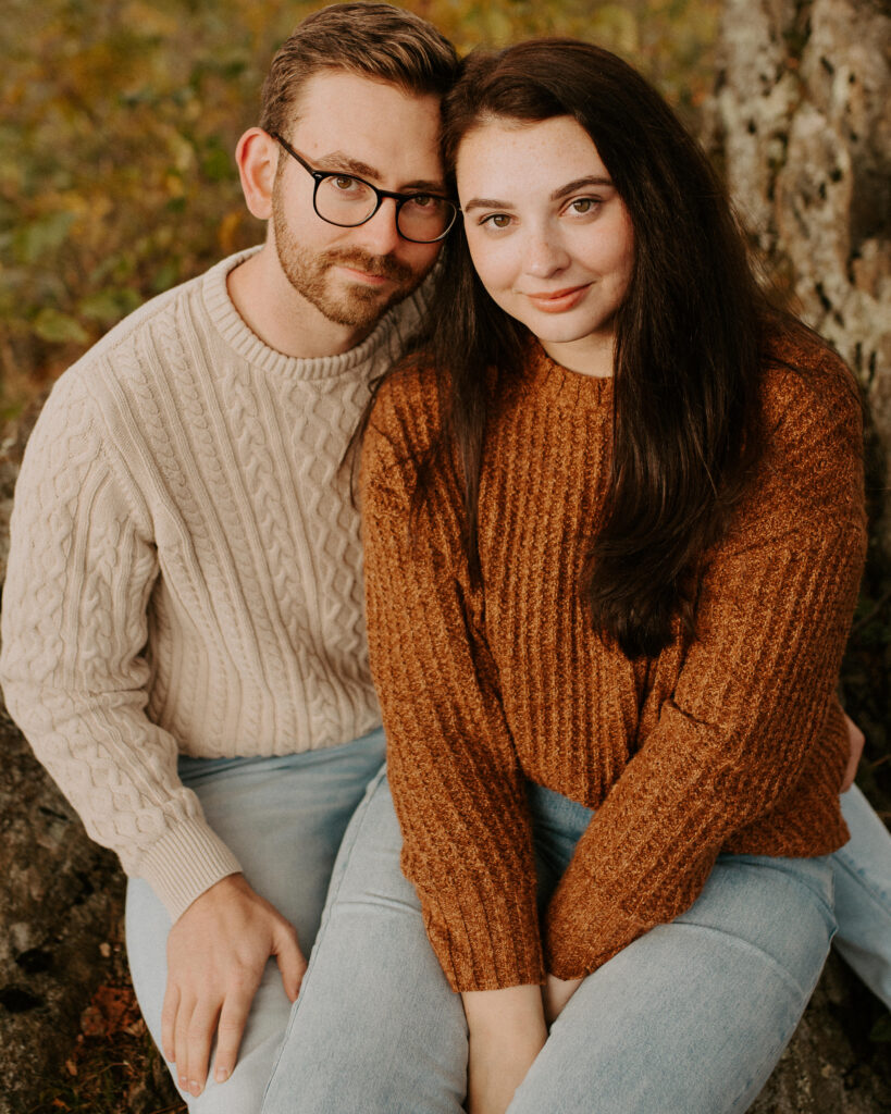 golden hour couples portraits on skyline drive in virginia