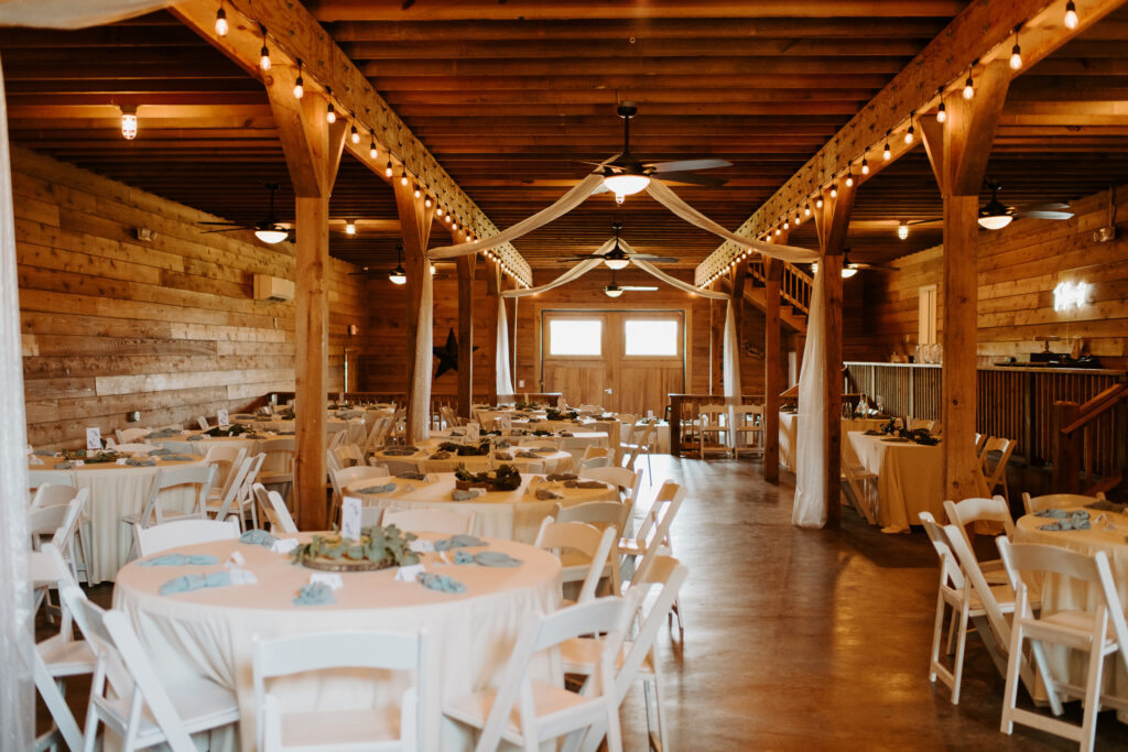 reception set-up at Malden Hill Venue