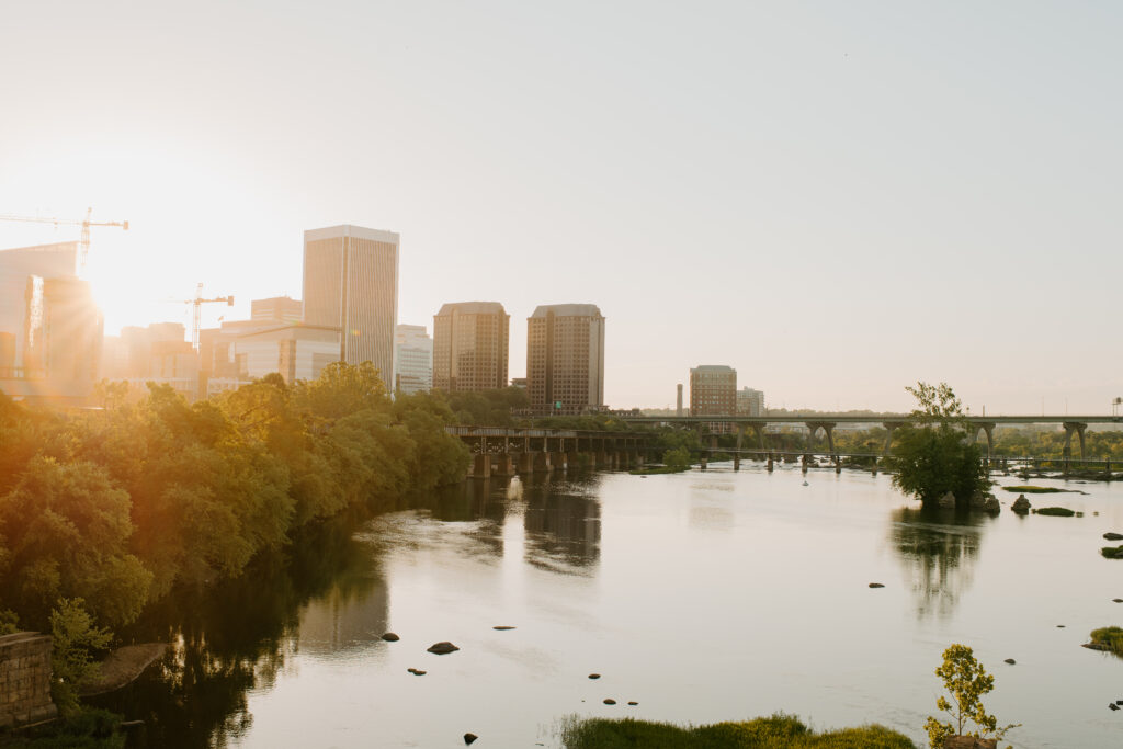 Belle Isle, Richmond Virginia at sunrise
