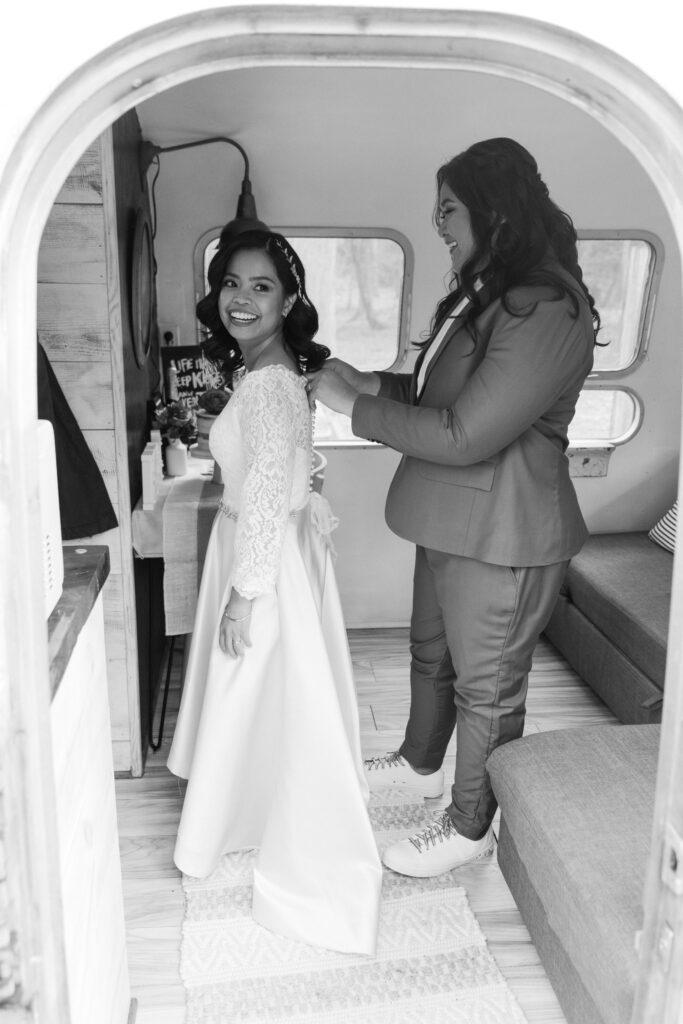 airstream elopement in Cape Charles, Virginia
